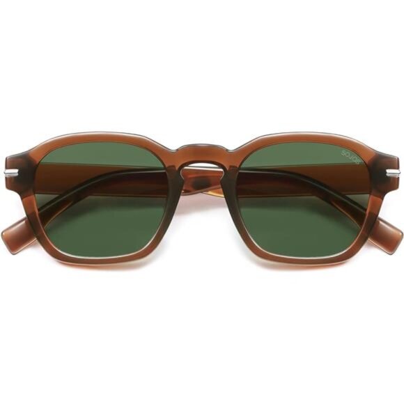 Vintage Retro Square Polarized Sunglasses UV400 Men Women Fashion Shades - Picture 1 of 7